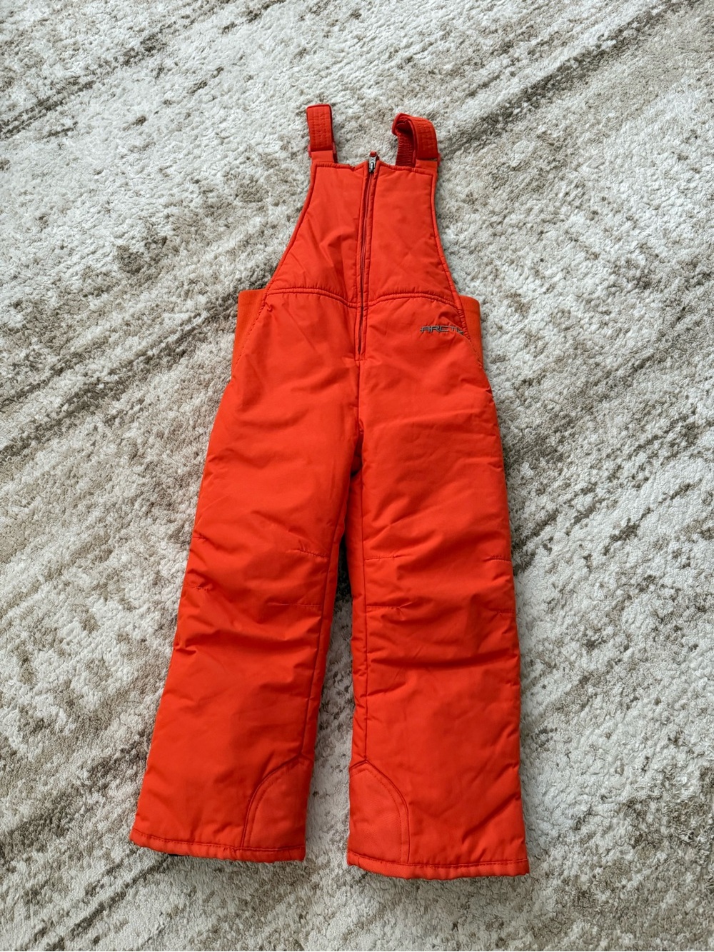 Kids Orange Bib Overalls